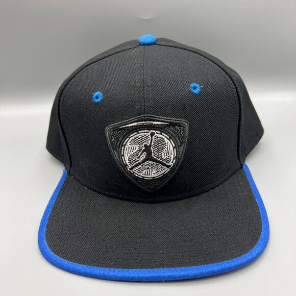 Air Jordan Hat Men Black Blue‎ Last Shot Jumpman Snap Back Cap